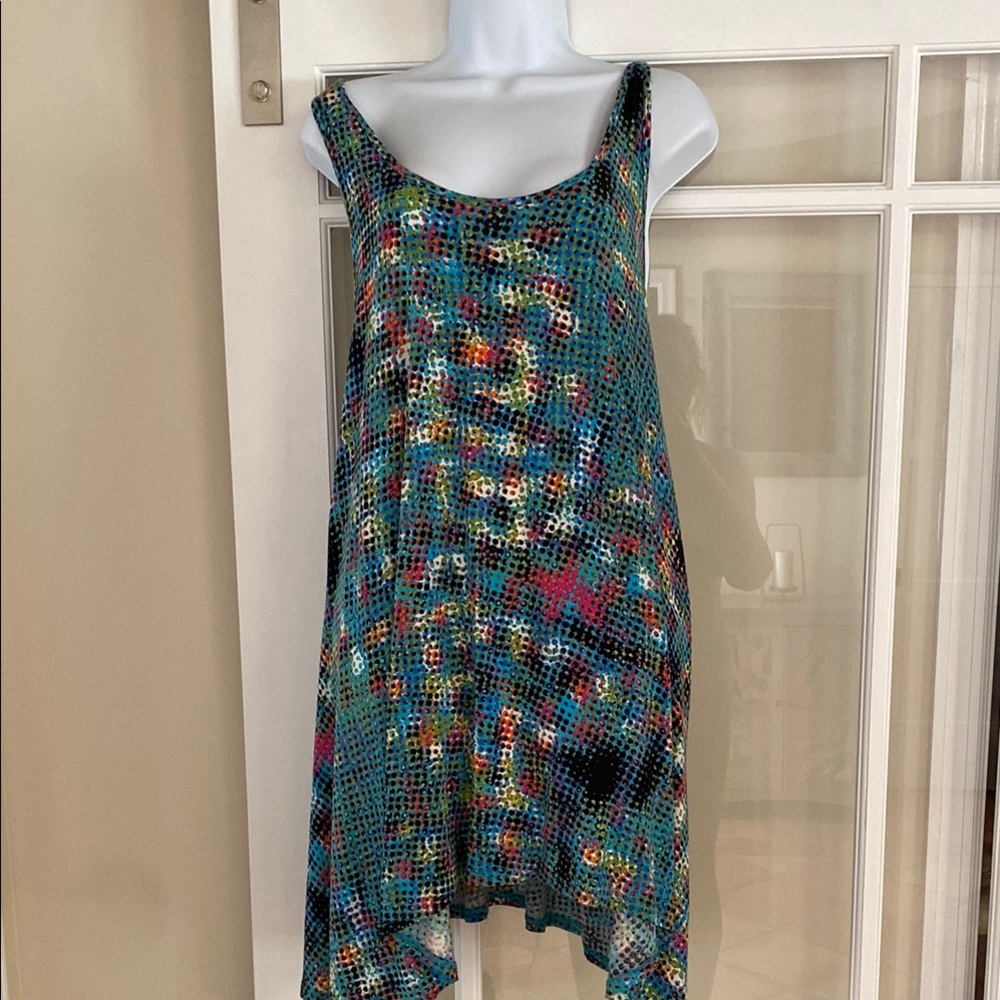 CAbi Multicolor Sleeveless Tunic Top